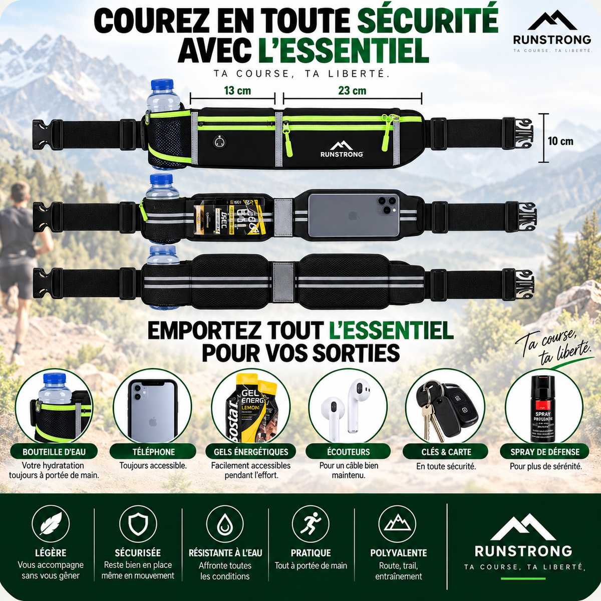 Ceinture de running RUNSTRONG