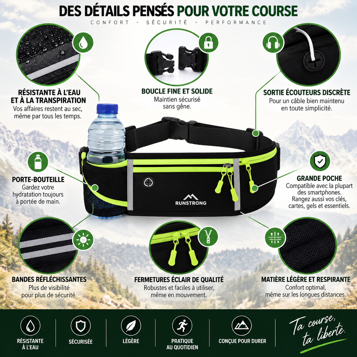 Ceinture de running RUNSTRONG